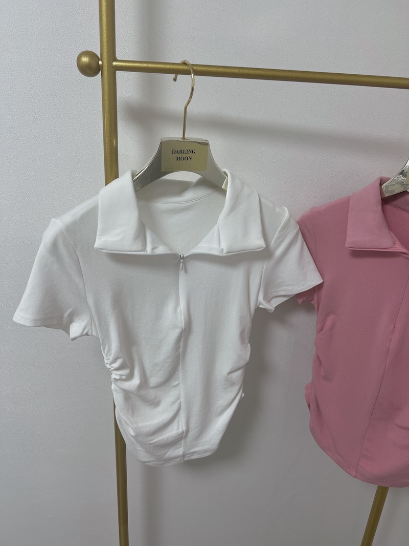 반팔 티셔츠 코코아 색상 이미지-S1L42
